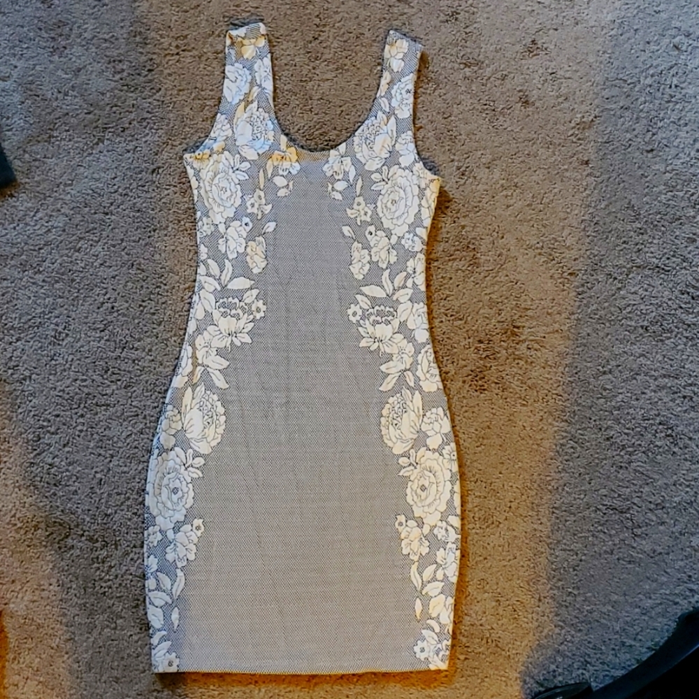 White floral dress